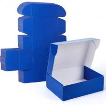 12x9x4 Inch Gift Shipping Boxes Bulk 20 Pack Blue, Tab Lock Tuck Top Mailing Boxes For Packaging Small Business, Medium Cardboard Mailer Boxes For Wrapping Present,23941185 - 藏蓝色 - 查看 1
