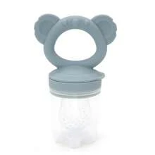 Mordedor de frutas y verduras para bebé con diseño de koala, utensilios de alimentación de silicona, mordedor de frutas y verduras con nombre personalizado, regalo de cumpleaños para bebé - Multicolor - Ver 8