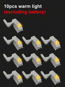 LED Novelty Hinged Lamp, Home Use, Daily, Bedroom, Room, Cabinet, Kitchen, Cupboard, Furniture Hardware, Warm Light, White Light, Easy Installation, Decorative Wardrobe Light - Multicolor - View 14
