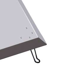 Outdoors Fire Pit Heat Deflector Pushes Heat Down And Out Stainless-Steel With Carrying Handle - Silver - View 9