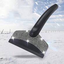 1pc Diamond Embedded Car Snow Shovel, Winter Ice Scraper Tool, Non-Slip Handle, Easy To Operate, Diamond Decor Enhances Appearance, Suitable For All Vehicles, Efficient And Convenient Snow And Ice Removal, Automotive Winter Essential, Combines Aesthetics And Practicality - Multicolor - View 6