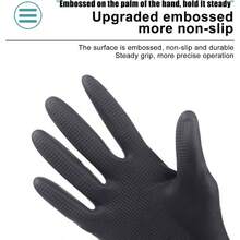 Guantes Para Tinte De Cabello - Guantes Impermeables Antideslizantes Para Teir Manoplas Impermeables De Ltex Antideslizantes Para Trabajo Automotriz Laboratorio Procesamiento De Carnes Pintura Coc - Código m - Ver 5