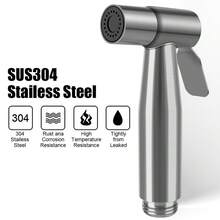 Handheld Hand Bidet Faucet Stainless Steel Self Cleaning Bidet Sprayer Set For Toilet Shower Head For Bathroom Hand Sprayer No Punch