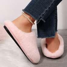 Slippers For Women Soft Plush Memory Foam Slippers Warm Fuzzy Fluffy Bedroom Slippers Ladies Slip On House Shoes Autumn Winter Shoes Cotton Fuzzy Slippers Indoor House - 粉色 - 查看 4