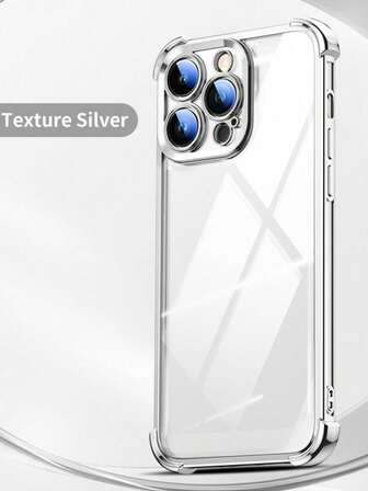 1 stuk luxe gegalvaniseerde transparante telefoonhoesje compatibel met iPhone 17 Air/6/7/8/X/XS/XR/11/12/13/14/15/16/16e, Galaxy S22/23/24/25/S24 FE/S25 EDGE, A04/05/06/A07/A17/A14/A15/A16/A24/A25/A34, Redmi Note 9/10/11/12/13, Redmi 9/10/12/13C 14C, OPPO, MOTO, Honor X, HW, RENO Realme C53 C55 C61 C63 C65 C75 Pro Max Plus Bumper Schokbestendige Transparante Hoes 2-in-1 PC TPU-hoesje