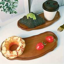 Rainbow Shaped Tray, Unique Tray Design, Multi-Purpose Serving Platter, Meat Board, Oval Wooden Plate, Serving Dish, Cheese Dinner Plate, Wholesale, For Desserts, Snacks, Bread, Fruits, Appetizers, Entryway Storage, Bathroom Storage, Elegant Beautiful Practical Plate