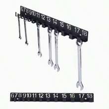 1pc Black Metal Wrench Storage Rack - Fashionable Wall-Mounted Organizer Suitable For Wrenches, Screws And Bolts, Perfect Gift For Professional Technicians, Includes Drawers, Drawer-Style Storage Rack | Stylish Metal Rack - Multicolor - View 4
