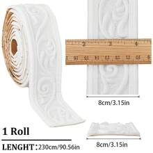 5 Pcs Self Adhesive Waistline Skirting Line Foam Sidebar Ceiling TV Background Wall Frame Anti-Collision Interior Corner Line , Edging Frame Lines Wall Base Ceiling Baseboard Crown Molding Peel And Stick  Wall Edging Foam Flexible Wallpaper Border For Home DIY Furniture Home Decor - 銀灰色 - 查看 5