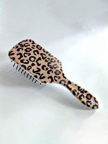 1pc Mini Rectangular Animal Pattern Hair Brush, Cheetah Edge Brush,ABS Material In Snake, Cow, Zebra, Leopard Print With Breathable Rubber Air Cushion,Hair Brush,Comb,Hair Tools,Hair Products And Accessories For Barber Salon Beauty Travel Essentials,Back To School,Travel Holiday Essentials,HairAccessories For Women