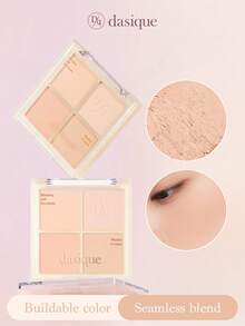 Paleta de blush matte Dasique de 4 cores, altamente pigmentada, não desbota, longa duração, leve e brilhante, blush natural, maquiagem facial, fórmula vegana, maquiagem de marca feminina de moda sofisticada, presentes de Natal, presentes essenciais para mulheres