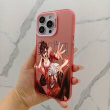 Funda de Teléfono Moderna y Elegante con el Popular Anime Dandadan, Adecuada para iPhone 11 a 17 Pro Max, con un Diseño Plateado Colorido Resistente a la Suciedad. - Plateado - Ver 5