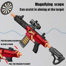 Outdoor Foam Shooting Toy Gun, Suitable For Parties And Group Activities, Universal Toys For Boys And Girls, Ideal Choice For Christmas And Halloween Gifts - Đỏ - Xem 3