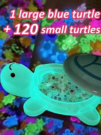 121 تمثال سلحفاة ضوء ليلي، لا يحتاج إلى كهرباء أو بطاريات - ديكورات حيوانات صغيرة من الراتنج للحديقة - ديكورات خارجية، نماذج بلاستيكية مضيئة ملونة مصنوعة يدويًا، مناسبة لل- DIY وفن الأظافر وديكور المنزل | تماثيل حيوانات مرحة | سلاحف زخرفية