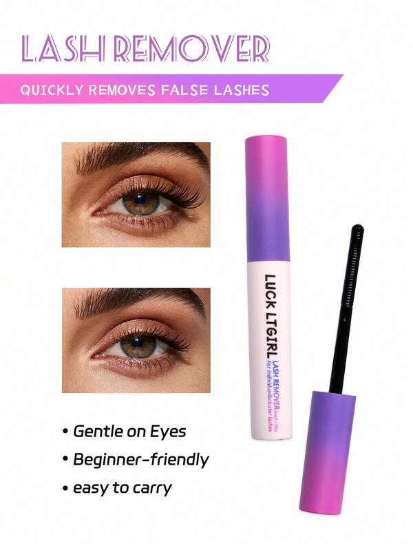 Removedor de cola para cílios 5ml Removedor de adesivo para cílios – Remove cílios postiços rapidamente, tamanho ideal para viagens para remoção rápida e fácil de cílios postiços, perfeito para todas as ocasiões.