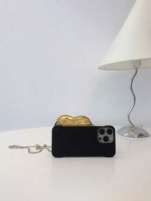 Laser Heart Girls Fashionable Shoulder Bag Chain Strap Crossbody Purse PU Leather Casual Small Bag