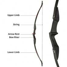 30lbs 57 Inch Youth Recurve Bow Ambidextrous Archery Bow For Beginner Teenagers Right Left Hand - 僅 30 磅弓 - 查看 6