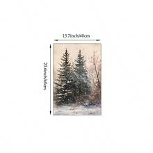 1/3pcs Vintage Christmas Wall Art Picture Winter Landscape Prints Canvas Paintings Santa Posters Holiday Decor For Living Room,Bedroom,Apartment,Dorm Room Decor Gift For Her Unframed - Multicolor - View 21