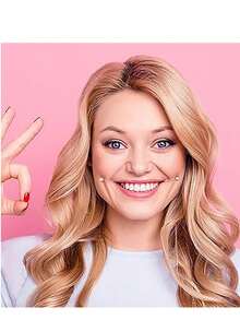 酒窝训练器，面部酒窝训练器，微笑锻炼器，提升笑容魅力，打造自然酒窝，适合居家、室内、宿舍或旅行使用；可重复使用，经久耐用，佩戴方便，男女通用，轻松展现迷人笑容 - 彩色 - 查看 8