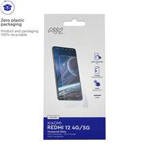 Protection d'écran Myway compatible avec Xiaomi Redmi 12 4G/5G en verre trempé plat - Blanc - Voir 2