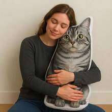 1pc Custom Pillow,Personalized 3D Pet Pillow,Custom Shape Pet Pillow,Dog Pillow ,Cat Pillow ,Pet Loss Gift ,Pet Memorial Gift ,Pet Lover Gift, Perfect Gift For Pet Lovers, Ideal For Christmas, Thanksgiving, Or Everyday Use - Multicolor - View 4