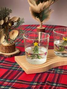 300ml transparentes Glas Weihnachts-Tassen Set/Einzelstück Set optional 3D Weihnachtsbaum geformte Tasse mit 3D dekorativen Elementen, geeignet für heiße und kalte Getränke wie Kaffee, Milch, Saft, Rotwein, Tee usw. Kreative Milchtasse/Saftglas/Rotweinglas/Kaffeetasse, geeignet für Mädchen, Kinder und Paare. Es ist ein einzigartiges Weihnachtsgeschenk, das Praktikabilität und Dekoration kombiniert.