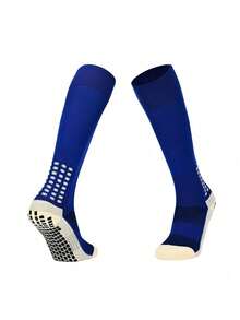 1 Pair Anti-Slip Dot Grip Soccer Socks For Teens & Kids, Girls Over-The-Knee Long Tube Socks, Boys Thick Terry Cushion Training Sports Socks, Suitable For 11-18 Years Old Boys And Girls Outdoor Sports - Multicolor - View 6