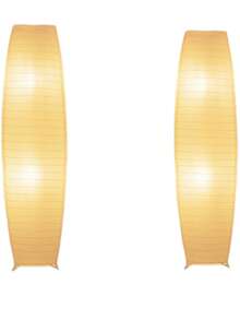 HonoDing Paper Floor Lamp, 59'' Minimalist Japanese Lamp,Lamparas Para Sala,  Office, Kids Room, Reading, Living Room Decor- Bedroom Furniture No Bulb(Oval 2 Pack) - US A Type Plug(110-127V) - View 10