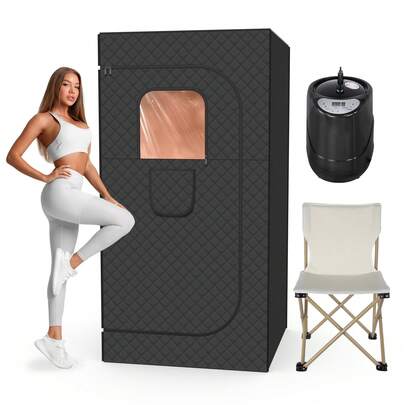 Portable Sauna For Home, Large Sauna Tent With 9 Adjustable Temperatures Steamer For Full Body SPA, Easy Assembly Quick Heat-Up Sauna Experience