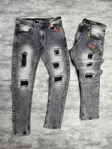 SKINNY PLAYER JEANS - Black - View 1