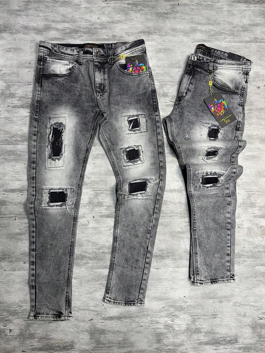SKINNY PLAYER JEANS - Black - View 1