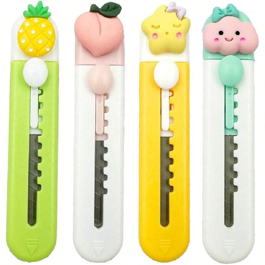 1 PCS  Utility Knife, Cute Cartoon Bear, Paper Cutter, Student Office Craft, Unpacking Knife, Courier Knife - 隨機 - 查看 1