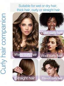 Curl Defining Brush For Women – Curl Shaping & Anti-Pull Detangler For Curly Hair – Defines Curls, Separates Strands, Reduces Frizz – Designed By Candy Brush, Hair Brush, Comb, Hair Tools, Hair Products And Accessories For Barber Salon Beauty Travel Essentials - 彩色 - 查看 5