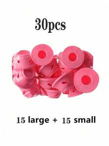 100/50/40/30/20/10/5/1个装卷发器，蘑菇形和钟形，适用于普通发质女性，不伤发，懒人友好型睡眠造型工具，卷发工具，DIY，不伤发质，时尚美发工具 - 彩色 - 查看 19