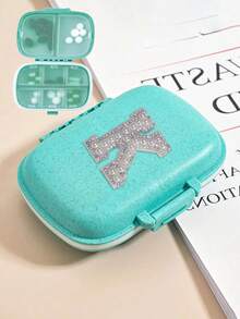 1pc 8-Compartment Daily Pill Box, Portable Weekly Travel Pill Case, Compact Pocket Pill Organizer, Wallet Vitamin Fish Oil Divider Container - Multicolor - View 64