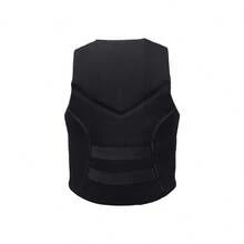 spraesidio Gilet de flottaison pour sports nautiques adultes, combinaison de flottabilité pour la pêche en plein air - Noir et vert - Voir 4