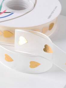 1 rotolo da 20 iarde di nastro dorato a stelle, cordino per confezioni regalo, per decorazioni di compleanni, fiocchi per capelli, forniture per feste, artigianato fai-da-te