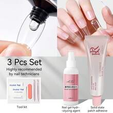 Ruokoco 1片30克固体指甲胶贴，专用指甲胶，超强粘性UV凝胶指甲贴，速干强力胶，适用于假指甲、亚克力凝胶，需使用UV/LED灯固化。