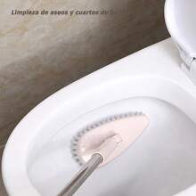 LEIDSANY Cepillo de Limpieza con Retráctil Largo y Cabezal Ajustable 180 Grados - para Cocina Baño Pisos Jardín Estacionamiento - Marron Claro - Ver 2