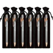 Customized Luxury Soft-Touch Ballpoint Pens With Black Pencil Cases - Personalized Writing Tools, Suitable Names And Company Websites, Perfect Gifts For Men, Anniversaries, Birthdays, And Graduation Season Presents,New Job, Office Supplies - Multicolor - View 48