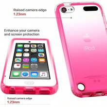 For IPod Touch 6th 7th Generation Case With Universal Mobile Phone Lanyard2 In 1 Shockproof Soft TPU IPod Case Cover For IPod Touch 5/6/7th Red - 紅色 - 查看 4