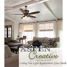 Aspen Creative 231664 Traditional Smokey Alabaster Bell Ceiling Fan Replacement Glass Shade 21 8" Fitter 43 4" Diameter X 41 2" Height 4 Pack - SmokeyAlabaster - View 5