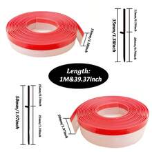 1M Transparent Window Edge Rainproof Blocking Bar Balcony Sill Water Guide Bar Waterproof Windproof Sealing Strip Flashing Board