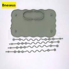 Bộ 1 tấm lót ăn dặm bằng silicon cho bé, có đế hút và dây chun, thảm ăn dặm silicon Bneseus, thích hợp làm thảm chơi cho trẻ nhỏ, giúp giữ đồ dùng cần thiết của bé gọn gàng và trong tầm tay, quà tặng Giáng sinh. - Tấm lót đĩa đa năng - Xem 3