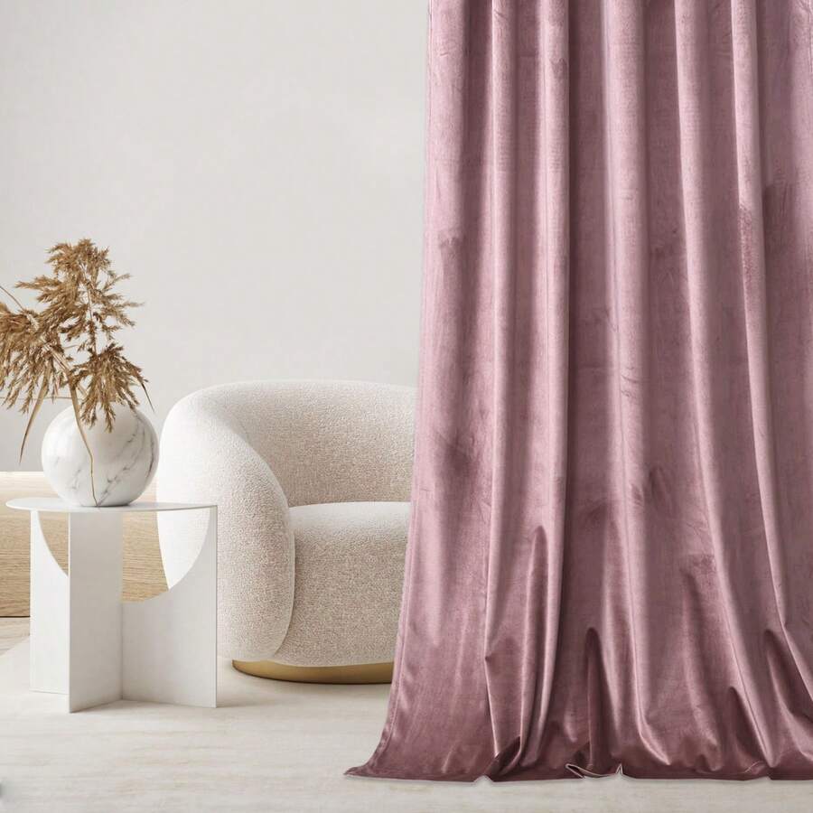 ✨ Luxury Velvet Blackout Curtains for Living Room/Kitchen/Bedroom - Thick, Soft Velvet Blackout Curtains for Living Room/Kitchen/Bedroom - Thick, Soft Velvet Panels, Thermally Insulating and Noise Reducing - Glamorous/Modern Style - Various Colors and Sizes Available (e.g., Navy Blue, Gray, Beige, White White) - Ready ✨ Het, Navy ✨、木、 White Curtains - Multiple Sizes - Gathering Tape or Grommets/Rings - Thick Velvet Fabric for Living Room or Bedroom. 2-in-1 Installation: Universal Tape and Elegant Grommets - Full Window Blackout - Various Sizes Available. Modern VELVET Blackoutions - 10ow Blackout - Various Sizes Available. Modern VELVET Blackoutions - 100% 370 for the Bedroom and Living Room. - 淺粉色 - 查看 1