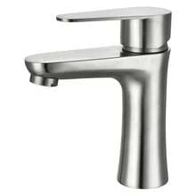 Monomando para Lavabo, Grifo Monomando para Lavabo de Bao, Mezcladora Monomando Acero Inoxidable para Bao ss304 con Lneas de Suministro, Negro, CV - 10041 - N - Croto + Níquel Cepillado - Ver 2