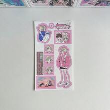 卡通贴纸、可爱卡通人物贴纸、ins风装饰剪贴簿贴纸、可爱涂鸦卡通女孩贴纸、ins风DIY剪贴簿装饰贴纸、不对称形状DIY装饰贴纸（适用于剪贴簿、日记、手机壳、笔记本电脑） - 可爱卡通人物图案、剪贴簿贴纸、日记装饰、艺术点缀、剪贴簿用品、剪贴簿爱好者用品、趣味贴纸、笔记本电脑贴纸、Kindle手机贴纸 - 彩色 - 查看 16