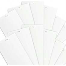 White Vertical Blinds Slats Sliding Door Window Patio 12 Pack - White - View 2