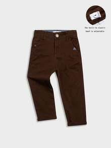 Boys' Letter Embroidery Casual Woven Pants