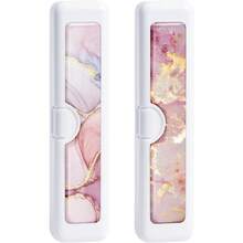 Toothbrush Travel Case - Pattern, Holder And Covers For Toothbrushes, Includes Tongue Scraper Case - 2件-1 - 查看 1