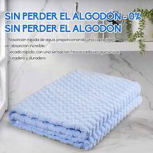Toalla de baño Extra Grande:33.5*59 Pulgadas Toalla de baño súper Absorbente, Secado rápido, Ligero y Adecuado para baño, natación, Playa, Camping, Gimnasio - Azul - Ver 4